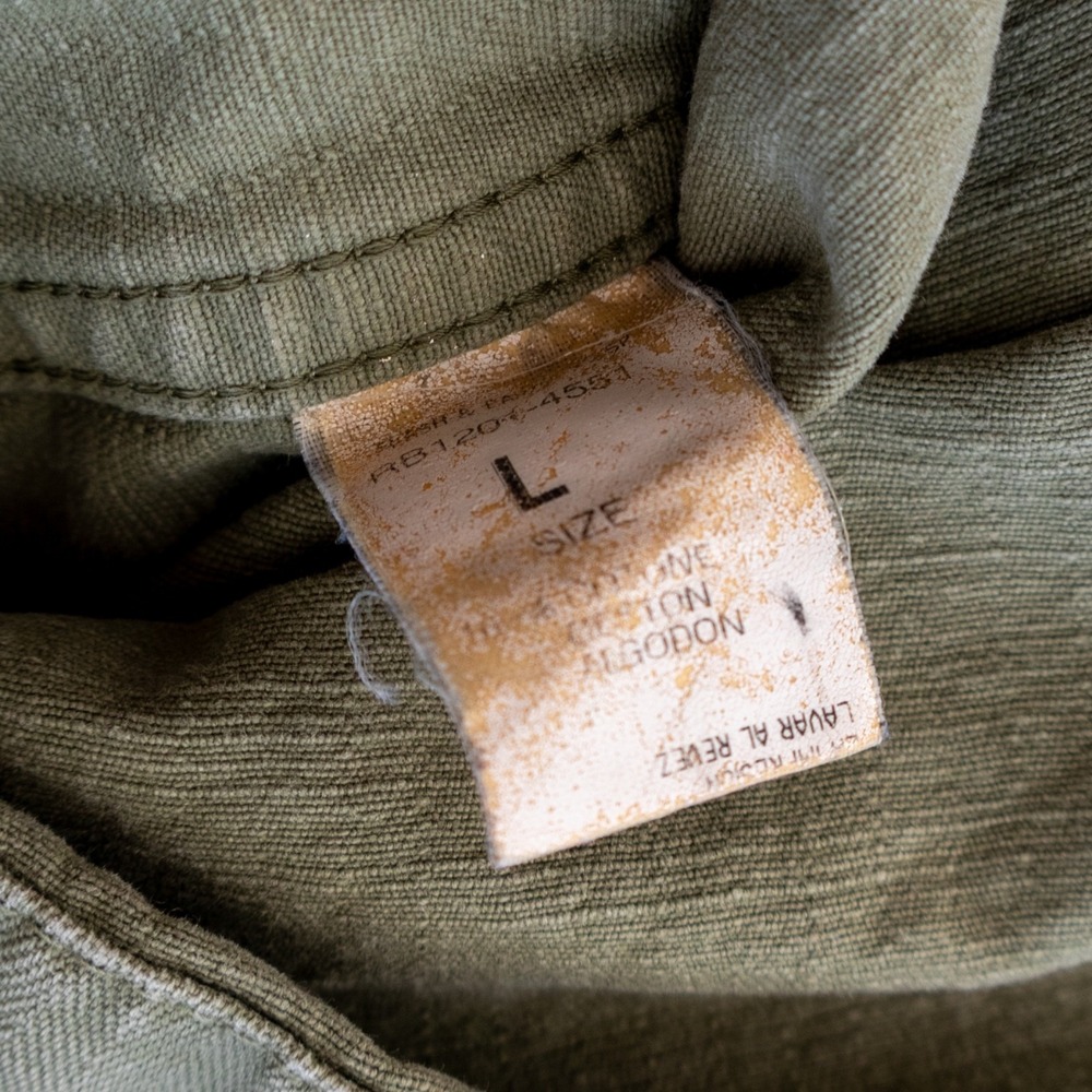 RA-RE Rag Recycle Rag Restyle Military Jacket Mens Slim L Distressed Italy - Picture 11 of 12
